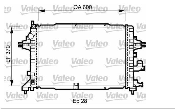 Opel Astra H Su Radyatörü 1.3-1.7 Dizel Araçlar VALEO