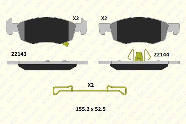 Opel Corsa E Ön Fren Balata Takımı