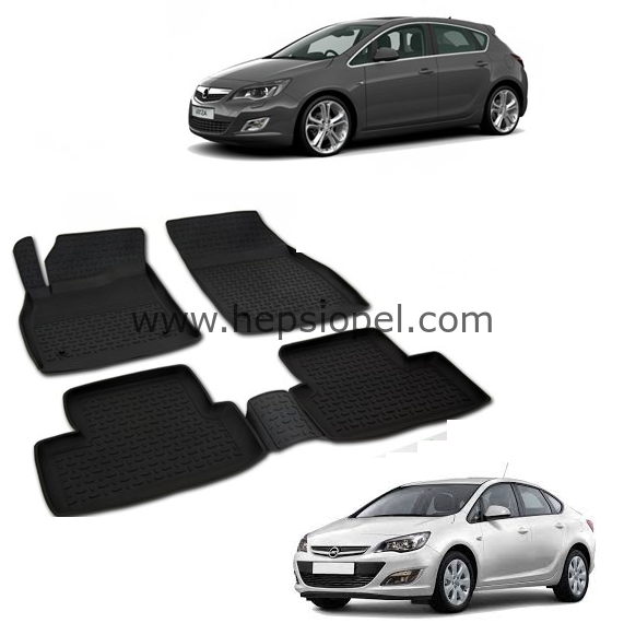 Opel Astra j Kauçuk Paspas Seti Havuzlu